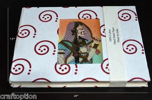 HANDGEMACHTES RECYCLINGPAPIER EDELSTEIN TAGEBUCH/TAGEBUCH MIT EDELSTEINMALEREI INDIEN!! - Bild 1 von 6