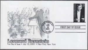 USA # 3521.9  FDC COMPOSER LEONARD BERNSTEIN - Picture 1 of 1