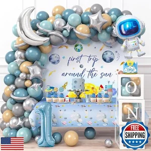 Winrayk 156Pcs First Trip Around the Sun Decorations 1st First Birthday Decor - Picture 1 of 5