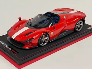 Colección 1/18 MR Ferrari Daytona SP3 Rosso Scuderia sobre base de cuero FE036E - Imagen 1 de 6