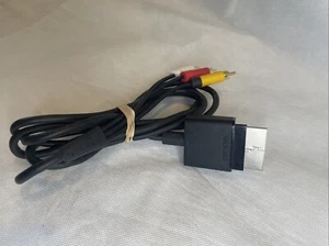 Official OEM Microsoft Xbox 360 Console AV Composite Audio/Video Cable Cord RCA - Picture 1 of 5