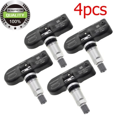 Set of 4 TPMS Tire Pressure Sensors with Service Kits For Chrysler Dodge Jeep US - Image 1 of 4