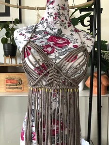 boho Festival Kleid Strand & Festival Hippie Baumwolle Handmade - Bild 1 von 2