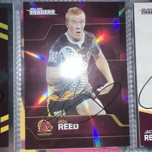 Jack Reed Signed 2013 Traders Parallel NRL card Brisbane Broncos - Picture 1 of 1