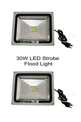2pc 30W Strobe Light LED Flood light, Sound activated, club, DJ, disco, ktv,Xmas - Image 1 of 4