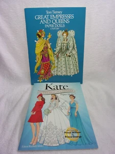 Kate Duchess of Cambridge & Great Empresses & Queens Royalty Paper Dolls  NEW - Picture 1 of 9