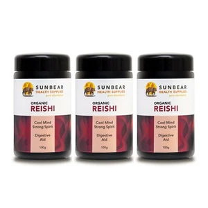 Sunbear Health Premium Reishi - Organic 16:1 100g x 3 - Picture 1 of 5
