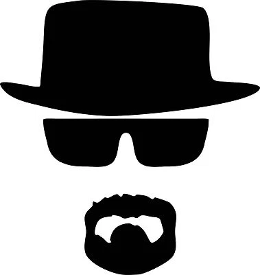 EZ CUT PRO Heisenberg Decal Car Window Vinyl Breaking Bad Walt White Cook Sticker