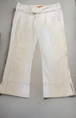 22 Twill Twenty-Two Pants Cropped Size 27 Anthropologie W31.5” L22” - Image 1 of 4