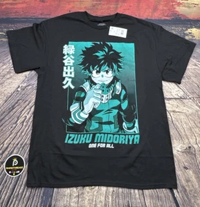 My Hero Academia Izuku Midoriya T Shirt Anime Graphic Tee Adult Mens Large NWT - Picture 1 of 8