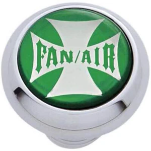 Ventilador cruzado maltés verde/perilla de tablero de aire para Peterbilt/Kenworth/Ford/Freightliner - Imagen 1 de 1