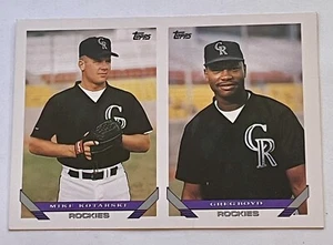 1993 Topps Inaugural Rockies Mike Kotarski/Greg Boyd Colorado Rockies #621 - Bild 1 von 2