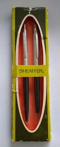 VINTAGE SHEAFFER BALLPOINT & PENCIL SET 1960s FINE UNUSED NEW OLD STOCK - Picture 1 of 5