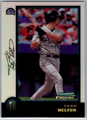1998 Bowman Chrome Refractor Todd Helton #119 Colorado Rockies - Image 1 of 2