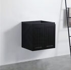 Acacia Shaker Water Proof Wall Cabinet - Matte Black Vanity 600X460x560