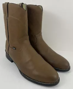 Justin Basics Temple Roper Western Boots Clay Brown JB3001 Sz 13D - Picture 1 of 11