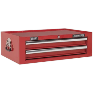 Sealey Superline Pro 2 Drawer Mid Tool Chest Red - Picture 1 of 6