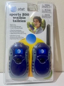 Walkie talkie giocattoli vintage AT&T Sports 200 nuovi con scatola portata 200 piedi - Foto 1 di 3