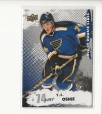 T.J. Oshie 2008-09 Upper Deck Rookie Class Card #42