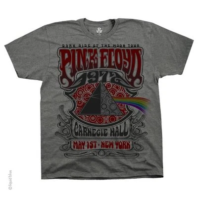 ФУТБОЛКА PINK FLOYD-CARNEGIE HALL NY 72-DK SIDE MOON TOUR S-M-L-XL-2X, 3X-4X, 5X-6X - Изображение 1 из 4