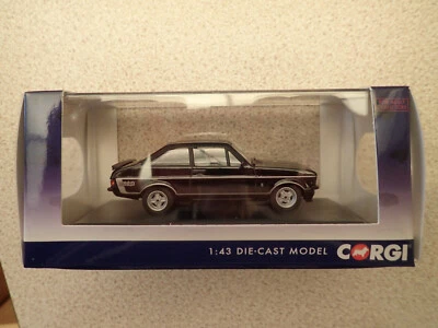 Vanguards 1:43 VA12619 Ford Escort Mk2 RS Mexico Black Ltd Edn BNIB - Image 1 of 4