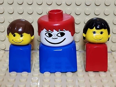 LEGO Duplo Minifiguras Lote a Granel de 3 Figuras de Ciudad de Colección Niños Juguetes RARO LEER Foto 1 de 4