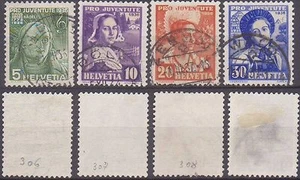 Suiza 306 - 309 sellado (4130025) - Imagen 1 de 1