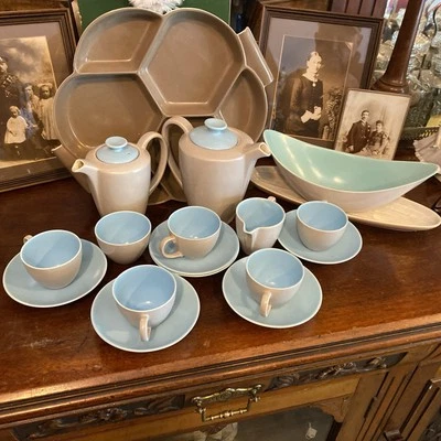 Poole Twintone Pottery Baby Blue & Seagull Various Pieces See Pics - Image 1 of 4
