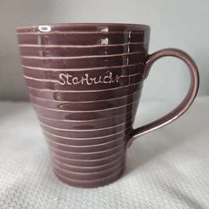 Starbucks Purple Coffee Mug Cup Design House Stockholm Ribbed 2009 12 oz - Picture 1 of 8