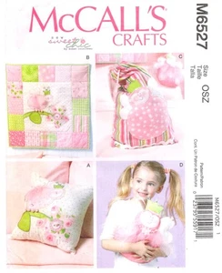Child's "Bug" Wall Hanging, Pillow, Bag McCall's 6527 UNCUT Sewing Pattern ©2012 - Picture 1 of 4