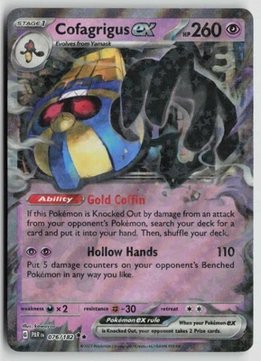 Cofagrigus ex Double Rare SV04: Paradox Rift 076/182 NM - Image 1 of 2