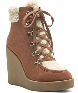 Jessica Simpson Women's Maelyn Lace up Platform Wedge Ankle Boots Bootie 10 M / - Picture 1 of 5