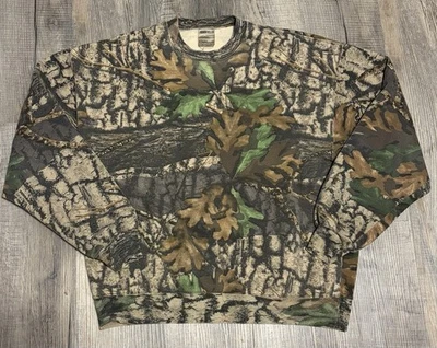 Sudadera de Colección Jerzees Exterior Para Hombres XL Camuflada Cuello Redondo Trebark Bigwoods Foto 1 de 4