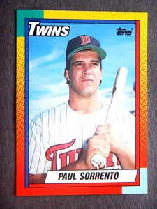 Paul Sorrento #119T Topps Traded 1990 Baseballkarte (Minnesota Twins) - Bild 1 von 2