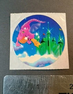 Vintage Stickers Lisa Frank Dragon Castle Sticker Mod VTG 80s  - Picture 1 of 4