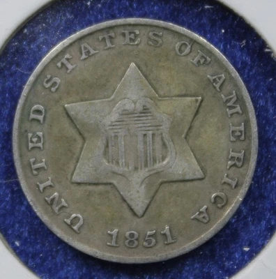 1851 3 CENT SILVER (6031) - Image 1 of 2