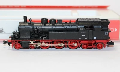 n5441, RAR Alte Fleischmann Dampflok BR 78 198 DR brü. Räder Rbd Greifswald TOP - Bild 1 von 4