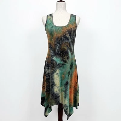 Vestido Cristina Love Mujer L Verde Naranja Moody Whimsigoth Hada Grunge Duende Foto 1 de 4