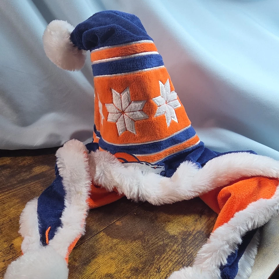 Denver Broncos NFL Peluche Copo de Nieve Cuelga Vacaciones Santa Sombrero Adulto Foto 1 de 4