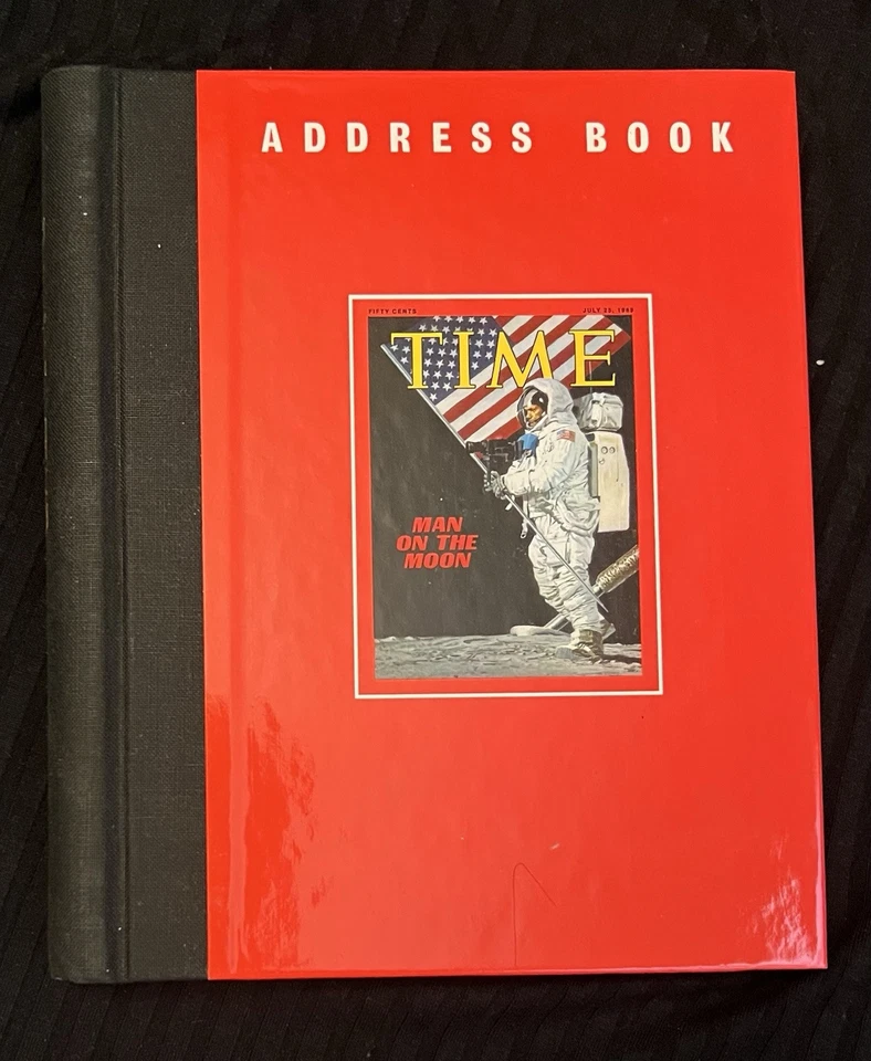 Time Magazine Hard Cover Address Book 1995 NEW Man On The Moon - Image 1 of 4