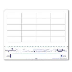 - Adult Laser Printable Patient Wristband, Tamper Evident with 20 Labels per ... - Picture 1 of 4
