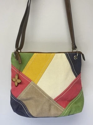 Relic Vintage Patchwork Canvas Multicolor Shoulder Purse - EUC - Image 1 of 4