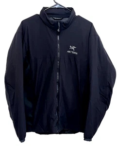 Schwarze Arc’teryx Atom LT Herrenjacke durchgehender Reißverschluss Größe Large BESCHREIBUNG LESEN - Bild 1 von 15
