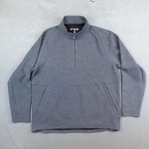 NEU IBKUL Pullover einfarbig Popcornstich 1/4 Zip Pulli Gr. Large grau IBCOOL - Bild 1 von 8