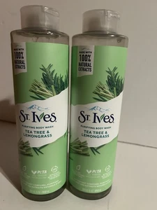 2Pack  St. Ives Tea Tree & Lemongrass Purifying Body Wash 22 Fl oz Each - Picture 1 of 2