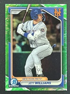 JETT WILLIAMS 2024 Bowman #BCP-54 Lunar Glow Refractor New York Mets - Bild 1 von 2