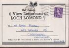 Valentine &amp; Sons Art Colour 6 View Lettercard of Loch Lomond No. 1 Posted