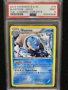 2013 Pokemon Plasma Blast Blastoise Cosmos Holo Corrected 2013 16/101 PSA 9 Mint - Picture 1 of 1