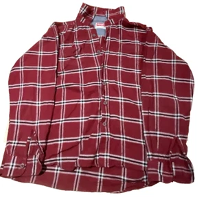 Camicia Wrangler in flanella di alta qualità rossa a quadri taglia XL 100% cotone - Foto 1 di 11
