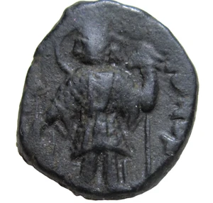 IMPERIO KUSHAN. TETRADRACMA DE BRONCE. KANISHKA II, C. 225-240 AD.  ARDOSHKO REVERSO - Imagen 1 de 5